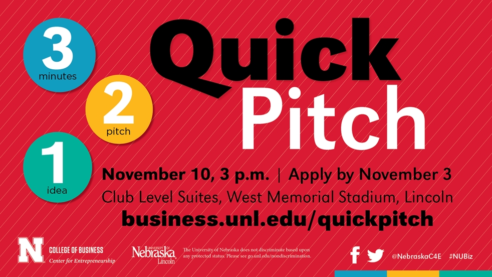 3-2-1 QuickPitch Competition - November 10, 2017