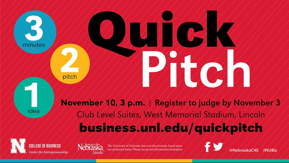 3-2-1 QuickPitch Judging Registration - November 10, 2017