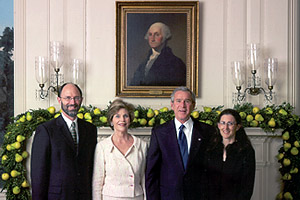 John Anderson with President Bush