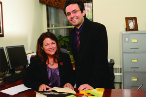 Mihdi Vahedi with Dr. Donna Dudney