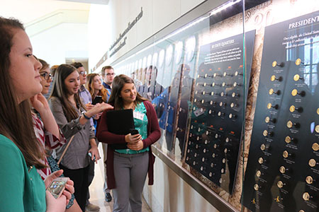 Students visited the Federal Reserve Bank of Kansas City, which included a tour of the Money Museum