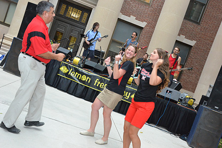 Barrera livens things up at the annual CBA Back to School Bash