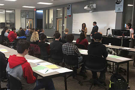 Students from Lincoln Public School Career Academy turned out to receive job preparation tips.