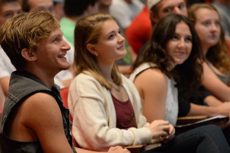 PrEP students react to strengths lecture