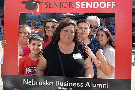 Theresa Ferguson of Lincoln celebrated her graduation with family at the Senior Sendoff.