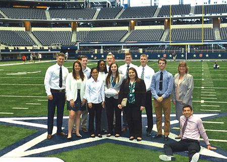 The Dallas Career Expedition attendees at AT&T Stadium.