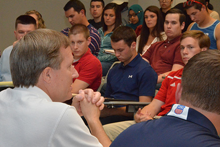 Supply chain students speak to professional panel