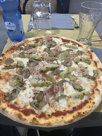 I'm already 100 percent sold on the food here in Italy.