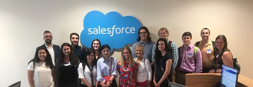 Our group with Salesforce representative Merlin Luck and Global Academic Ventures guide Erin.