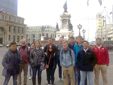 Students visited Valparaiso, the city on the sea.