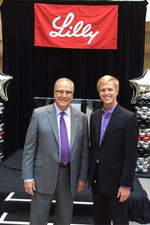John Lechleiter CEO of Eli Lilly with Rathje