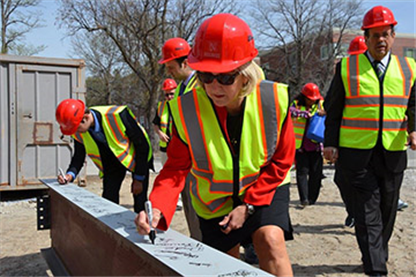 Final Steel Beam at New CBA Building Celebrated