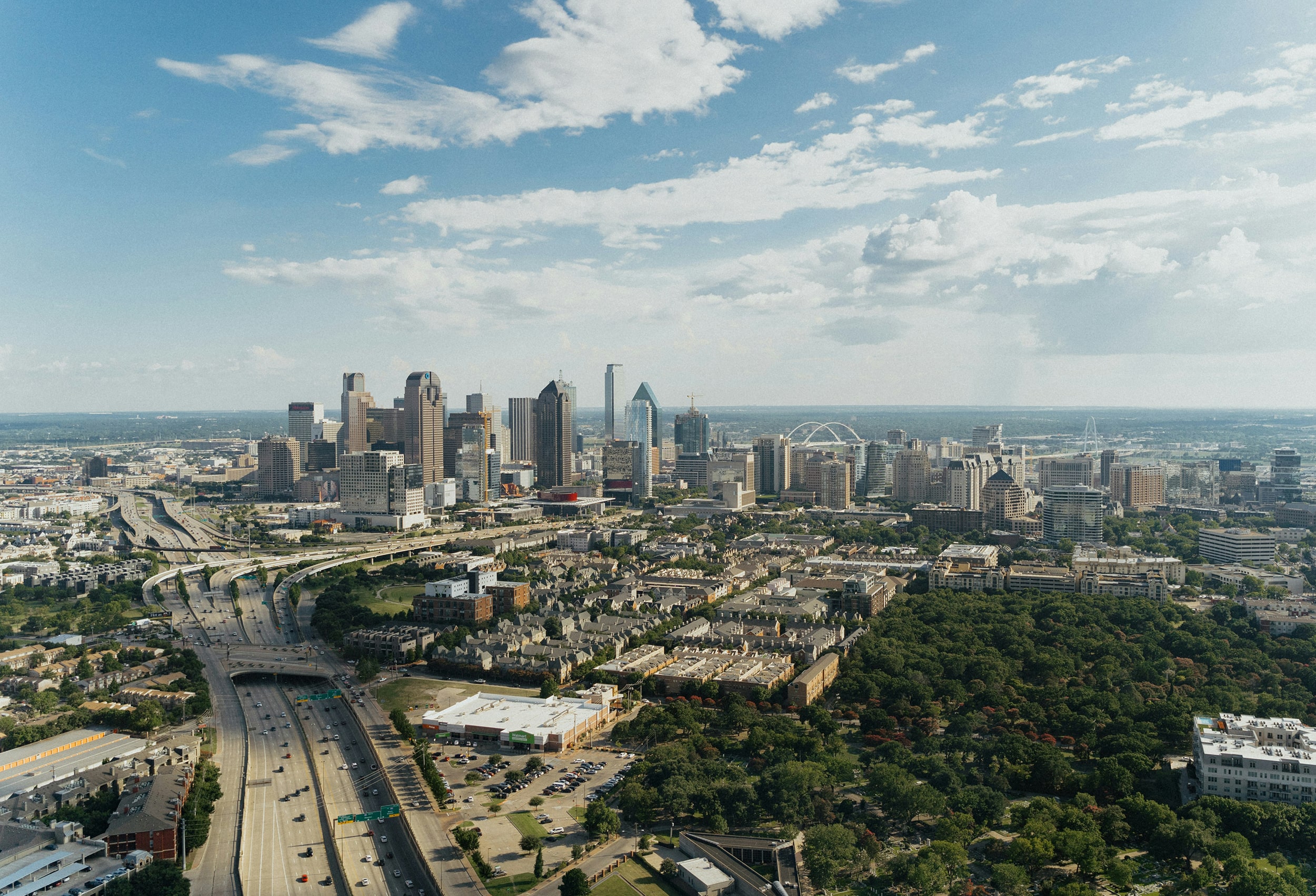 A view of Dallas