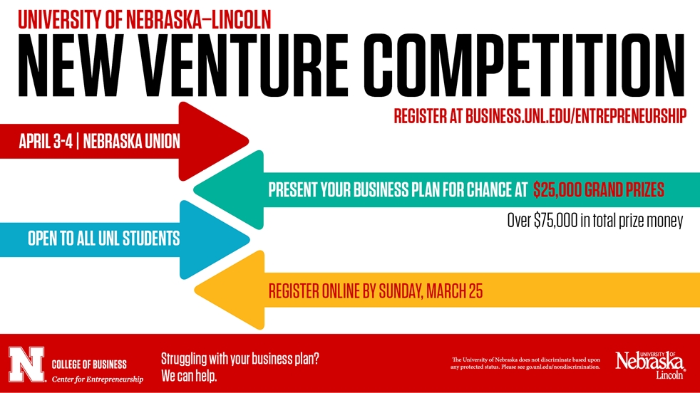 2018 UNL New Venture Competition Judges Registration
