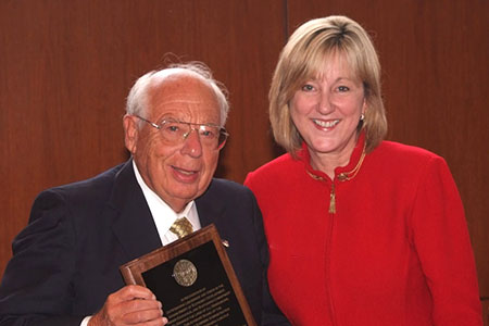Acklie and Dean Plowman at 2011 Deans Advisory Board Awards