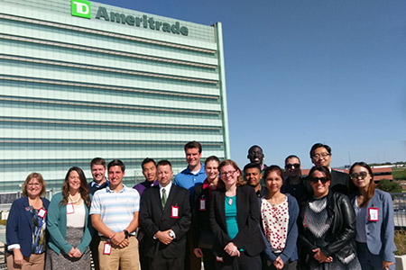 In addition to visiting TD Ameritrade headquarters students also toured TD Ameritrade stadium where the College World Series is held.