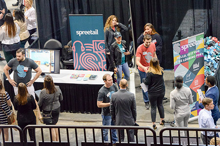 Local business Spreetail recruits at the Career Fair
