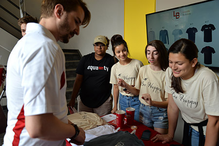 T-shirts flew off the table in record numbers for the Future Builders Lincoln students.