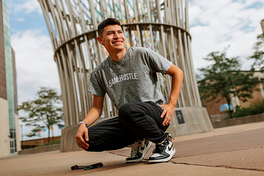 Mendez-Rodriguez found inspiration from his family and seeing he can make an impact through entrepreneurship with his company 5am:Hustle. 