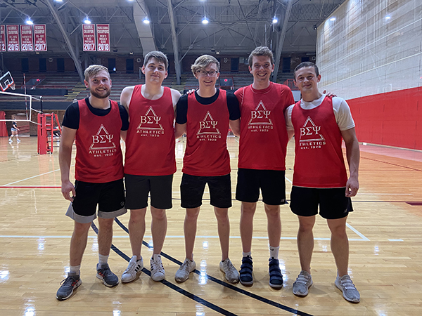 Sadd stayed active in intramural sports with his fraternity brothers from Beta Sigma Psi.