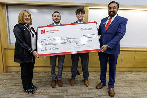 Joe Idstein from Roscoe, Illinois, and Trey Johnson from Pender, Nebraska, received second place and $1,500. .