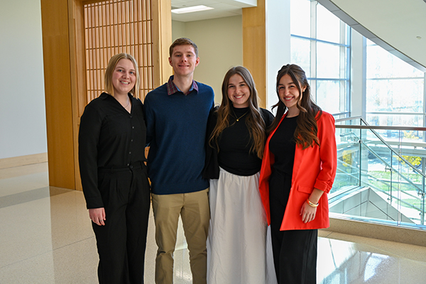 students who coordinated the competition.