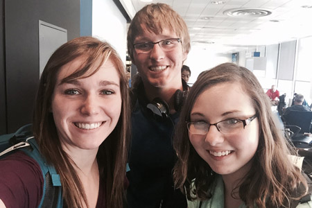 Leaving Omaha: Ashley Quiring, Jared Maguire and Courtney Bogle