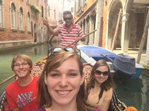 Quiring in Venice before arriving at Oxford