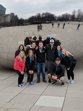 Between company visits the BLC students take in the sights of Chicago.