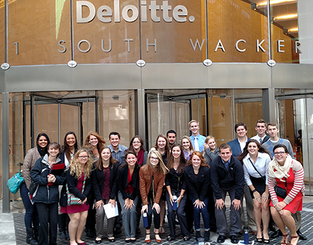 BLC students at Deloitte