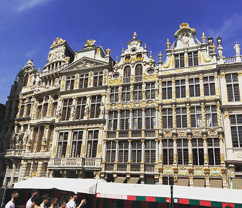 Grand Palace in downtown Brussels.