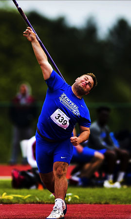 James Frey tossed the javelin in college.