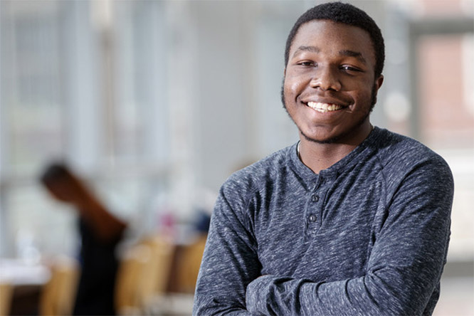 In addition to his work as an international business major, Bernard flourished as a Clifton Builder in the Clifton Strengths Institute by honing his entrepreneurial skills.