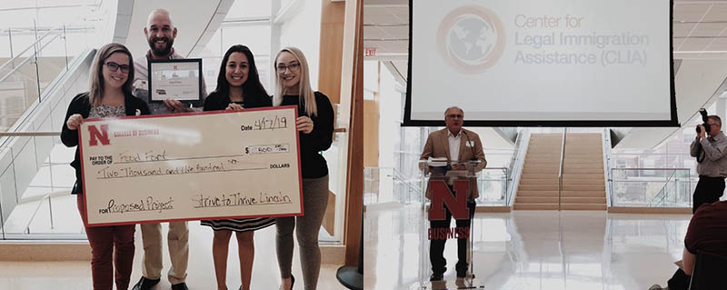 Food Fort and the Center for Legal Immigration Assistance were awarded $2,500 and $7,500 respectively as part of the Strive to Thrive Lincoln grant process. 