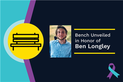 Yellow Bench Unveiled in Honor of Ben Longley on University of Nebraska-Lincoln Campus