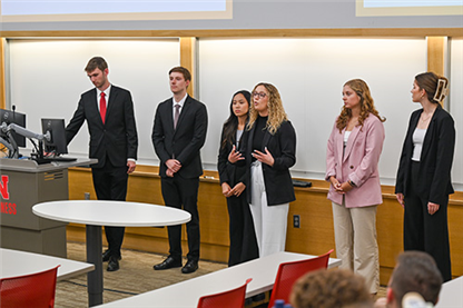 Honors Academy Seniors Recommend Strategic Solutions for Cornhusker Bank