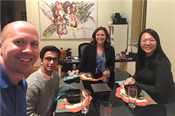 Faculty Host Dinners with International Students