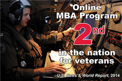 Online MBA Program Rated No. 2 for Veterans