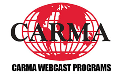 CARMA Webcasts Resume September 28