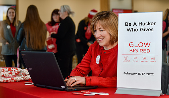 Be a Husker who gives – the GLOW BIG RED event is February 16 – 17, 2022