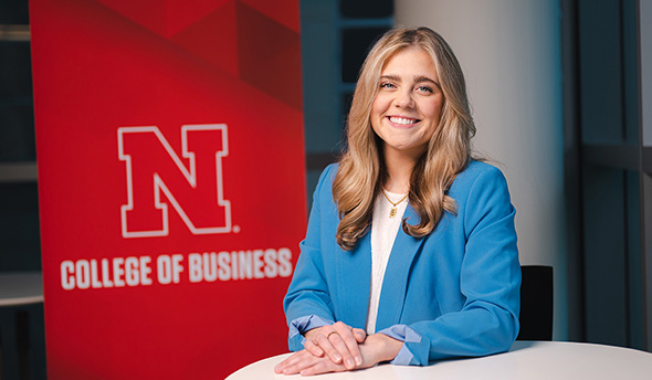 Bailee Steinle, ’22, an accounting graduate student from Lincoln, Nebraska, was accepted into the Financial Accounting Foundation Postgraduate Technical Assistant program. She became the eighth graduate from the University of Nebraska–Lincoln to join the prestigious accounting program.