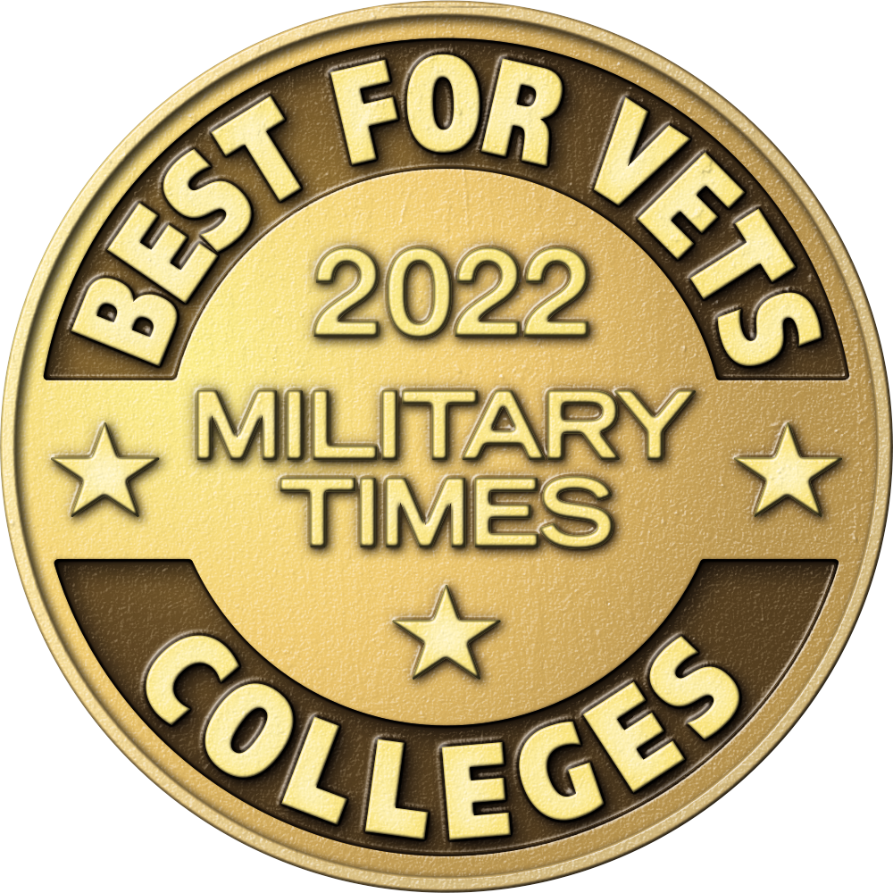 2022 best for vets colleges gold badge.