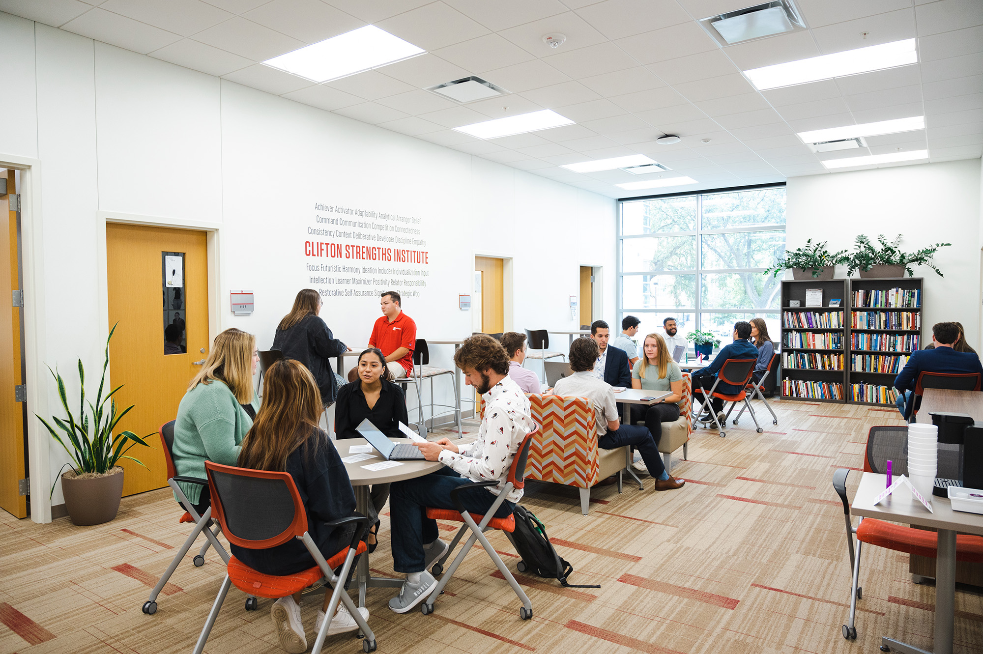 Students practicing teaching strengths