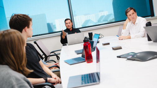 Eric and Mitch with BBR students