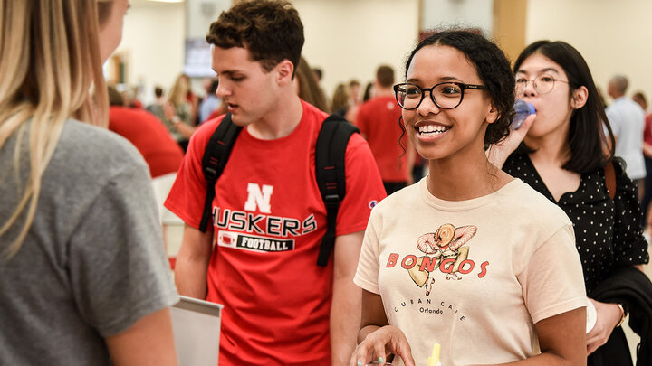 At the College of Business Back to School Bash held in the Henrickson Family Atrium on Friday, August 27, 3-4:30 p.m., students get the opportunity to connect with peers, faculty, staff, alumni and business partners. The annual event kicks off the new academic year in festival style with games, prizes, food and music.