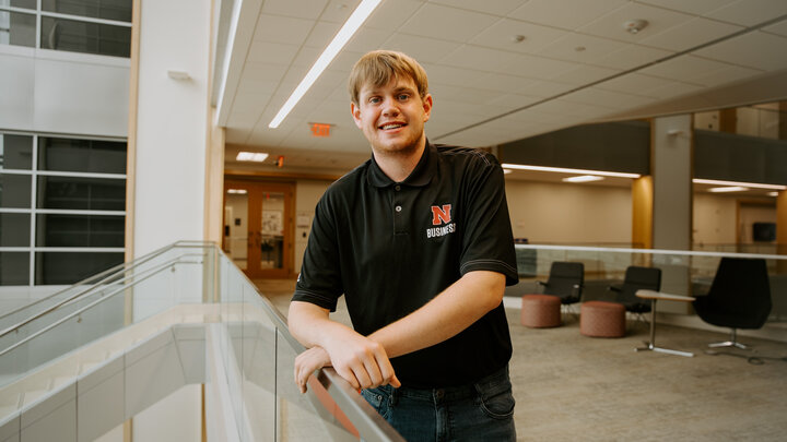Buescher, an international business student, took initiative to maintain and cultivate the connections he made while studying abroad in China through the College of Business.  