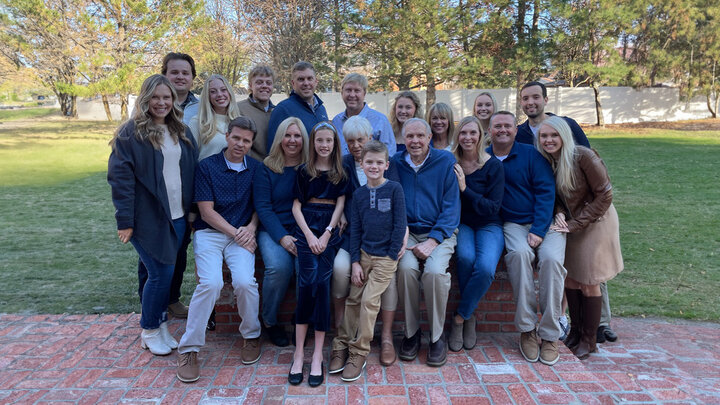 Luthans Family posing for a picture.