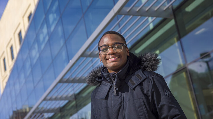 Jared Oney, a first-year student from Aurora, Colorado