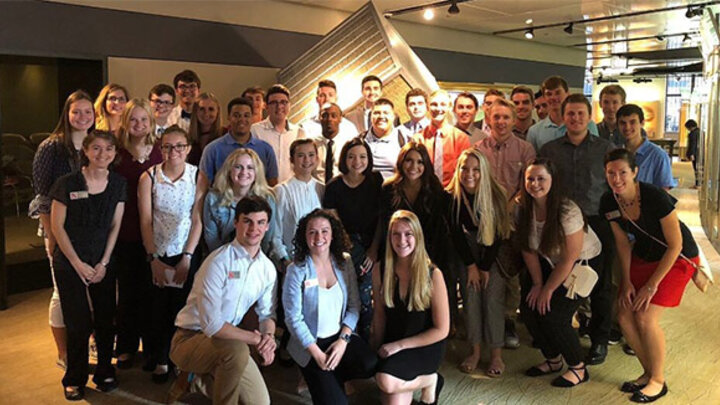 Students from the business learning communities visited the Federal Reserve Bank.