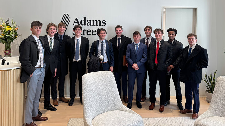 Members of Wall Street Scholars of NE traveled to NYC to network with investment bankers